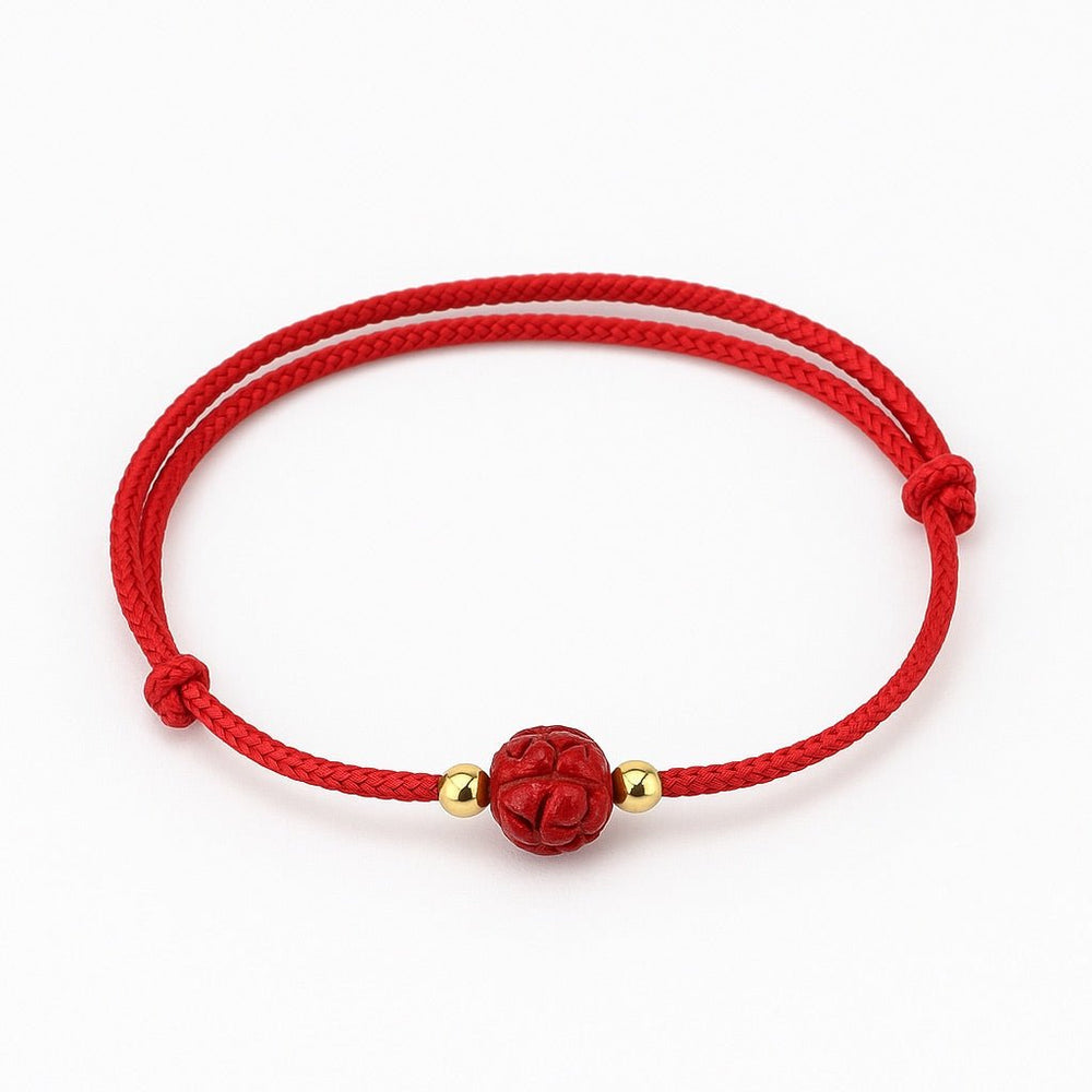 Bague Feng Shui En Cinabre – Amulette Porte-bonheur Pour Homme Et Femme – Gravée Du Mantra Om Mani Padme Hum – Richesse Et Protection – Taille UK 6