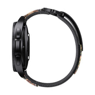 Bracelet Garmin sport en nylon noir ultra solide avec boucle noire, style outdoor réglable.