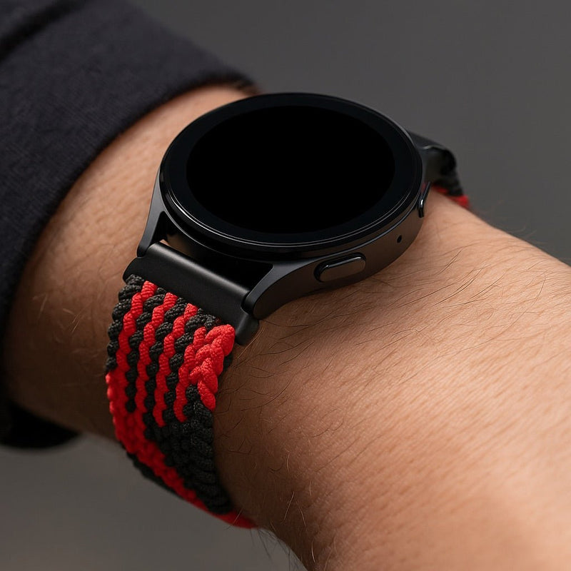 Garmin Watch Quick Release armband, kleurrijk gevlochten nylon, magnetische sluiting voor smartwatch, comfort en stijl om de pols, model Kawi
