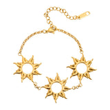 Bracelet grand soleil, en acier inoxydable, été, pour femme, modèle Evelina - La Boutique du Bracelet