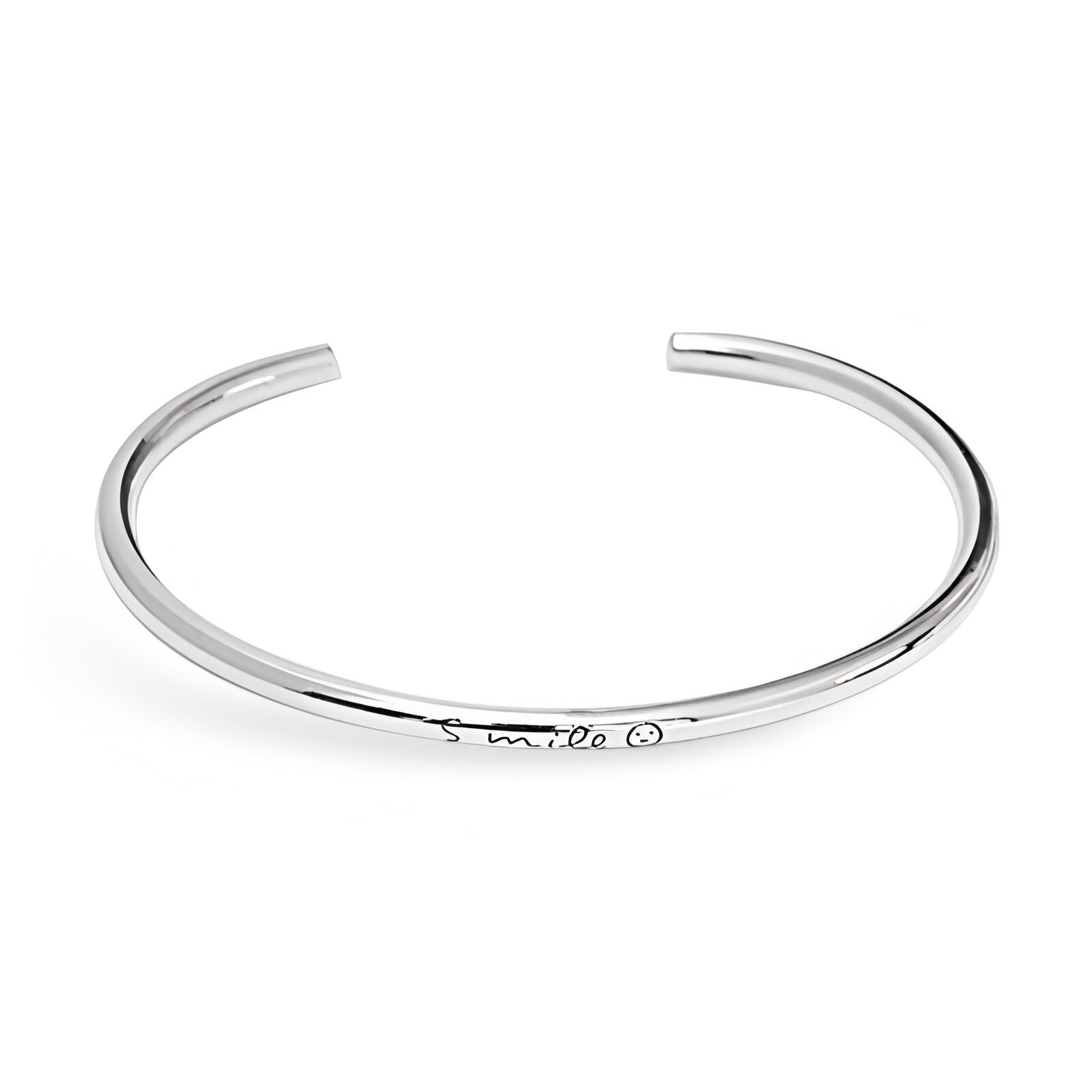 Argent 925 Jonc Personnalisé Bracelet Jonc Fin Bracelet Jonc Fin