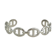 Bracelet jonc ouvert à maille marine tendance, en acier inoxydable, pour femme, modèle Lunaris - La Boutique du Bracelet