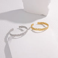 Bracelet jonc ouvert, nœud celtique, en acier inoxydable, pour femme, modèle Calya - La Boutique du Bracelet