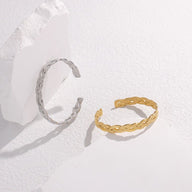 Bracelet jonc ouvert, nœud celtique, en acier inoxydable, pour femme, modèle Calya - La Boutique du Bracelet