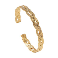 Bracelet jonc ouvert, nœud celtique, en acier inoxydable, pour femme, modèle Calya - La Boutique du Bracelet