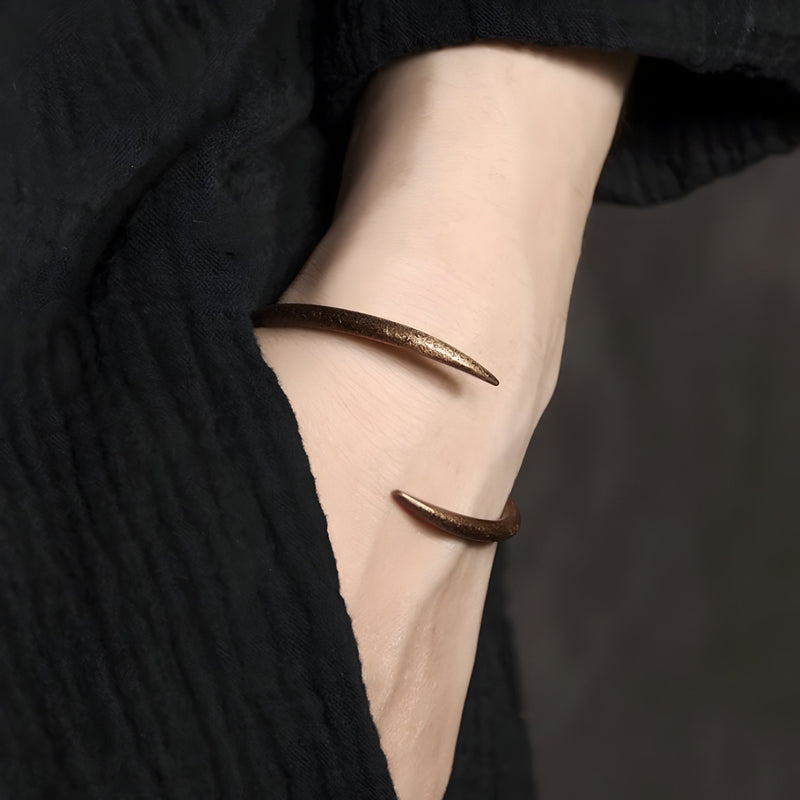 Bracelet jonc torsadé en cuivre, pièce vintage, mixte, modèle Mirza