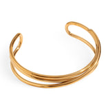 Bracelet jonc, trio torsade, en acier inoxydable modèle Lianne - La Boutique du Bracelet