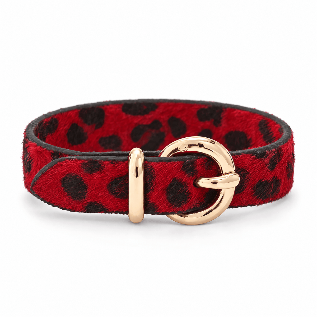 Packshot studio bracelet Fauve Rouge, vue de face sur fond blanc — 8 octobre 2026