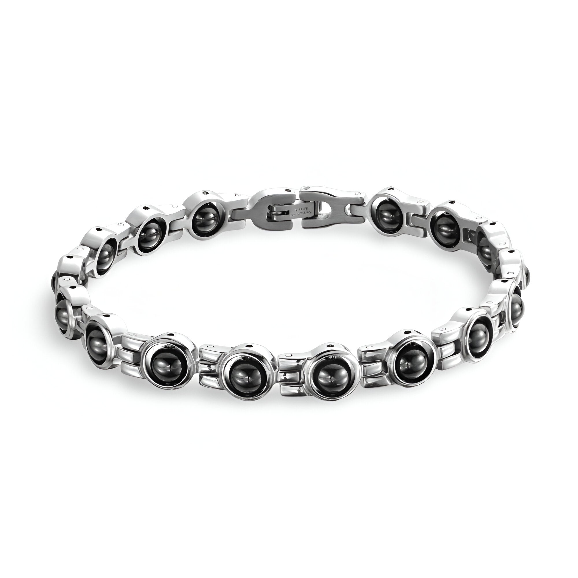 Bracelet magnétique, en titane, pour femme, modèle Runa - La Boutique du Bracelet