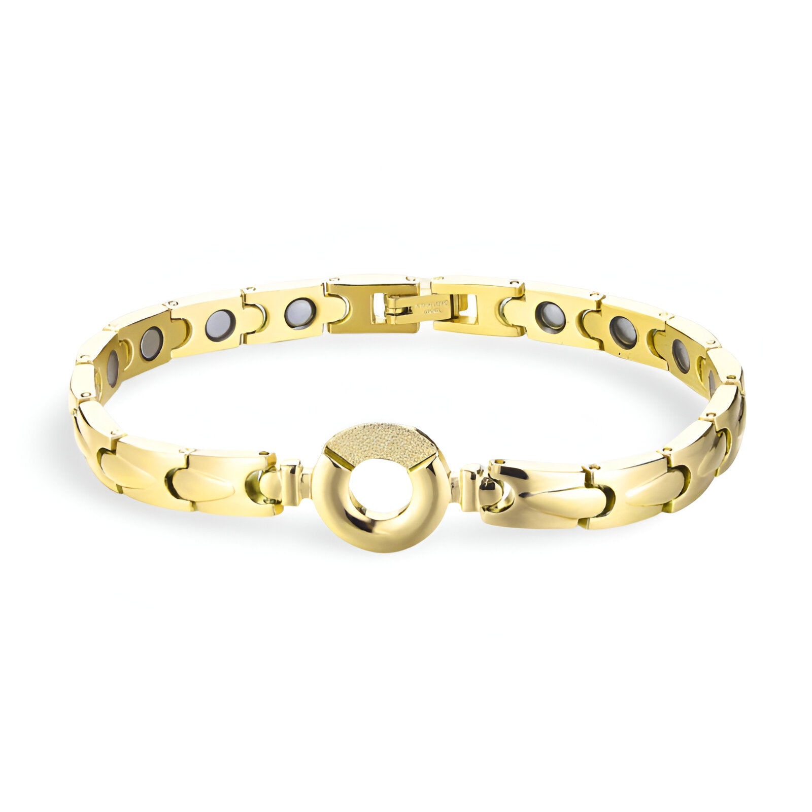 Bracelet magnétique, en titane, pour femme, modèle Solveig - La Boutique du Bracelet