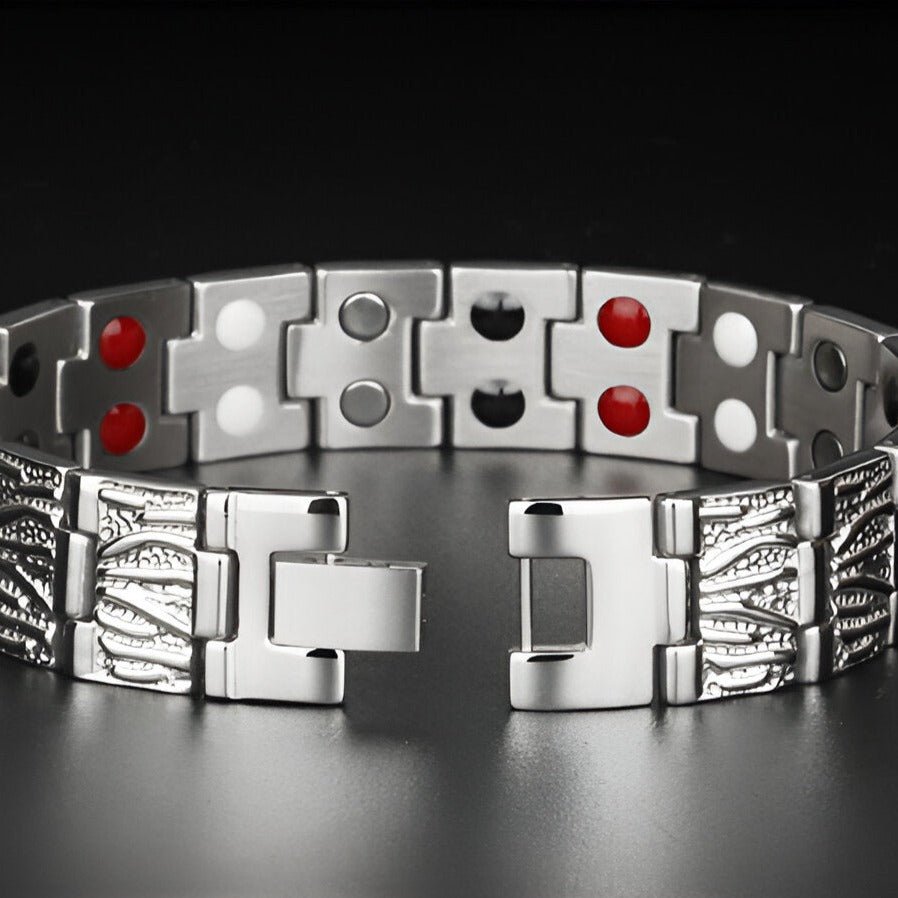 Bracelet magnétique, en titane, pour homme, modèle Dag - La Boutique du Bracelet