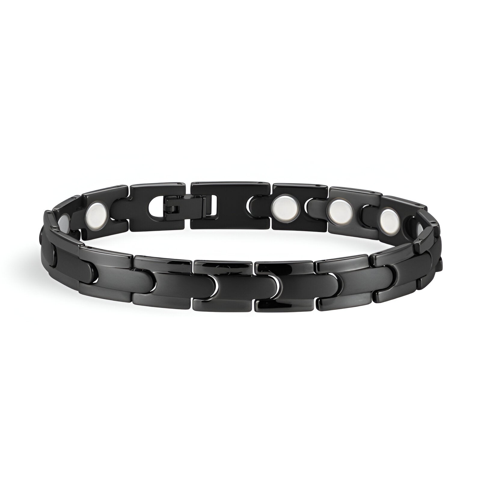 Bracelet magnétique, en titane, pour homme, modèle Tormod - La Boutique du Bracelet