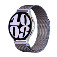 Bracelet milanais magnétique en acier inoxydable irisé pour montre Huawei, taille 44-46 mm.