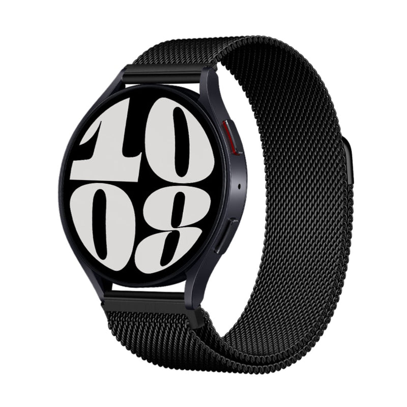 Bracelet magnétique maille milanaise acier inoxydable noir pour Huawei Watch style 1.