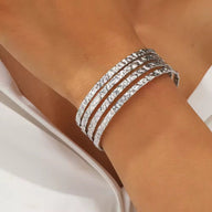 Bracelet manchette doré, effet martelé texturé, en acier inoxydable, modèle Oris - La Boutique du Bracelet