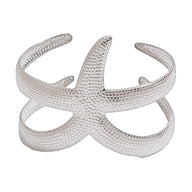 Bracelet manchette doré, étoile de mer, en acier inoxydable, modèle Soryla - La Boutique du Bracelet