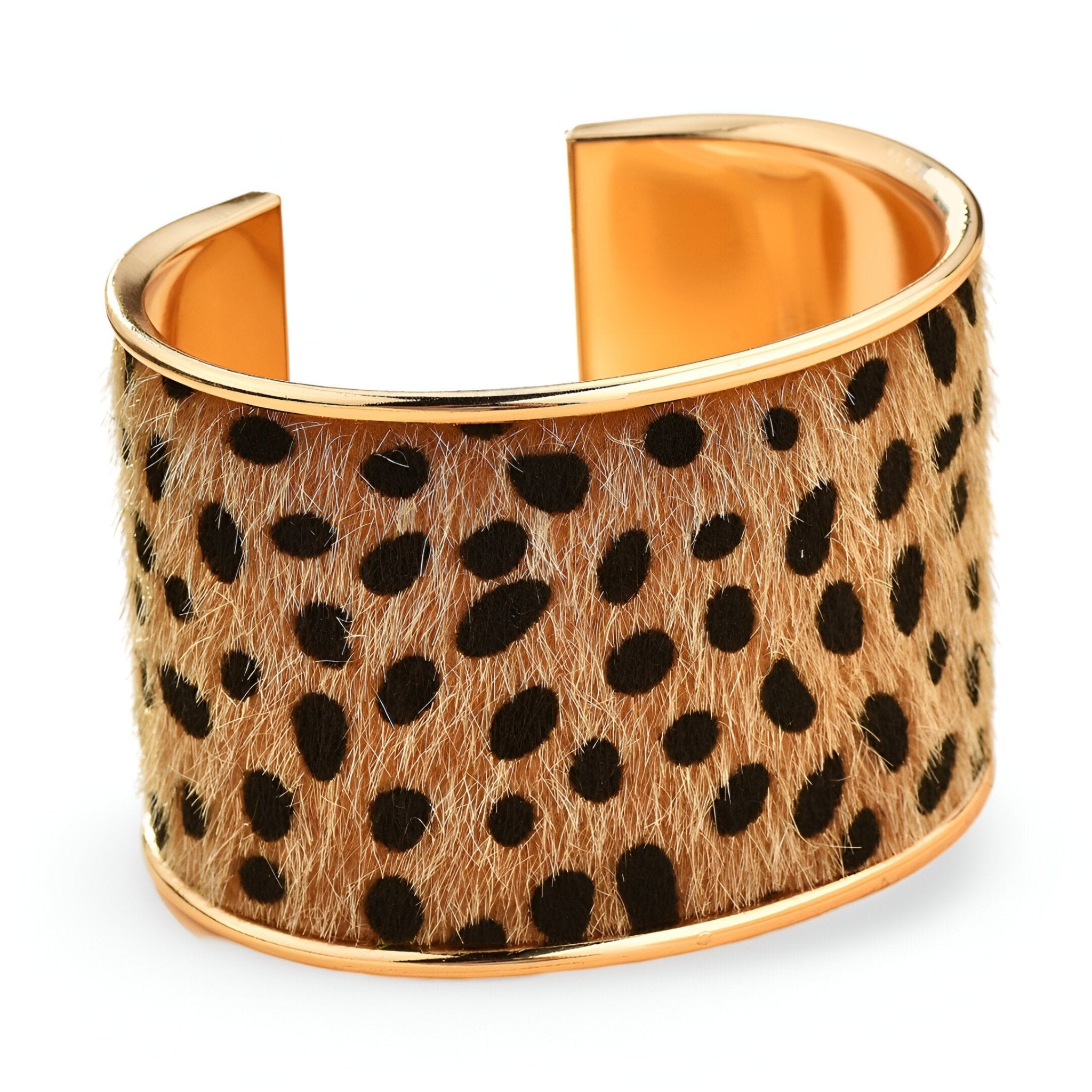 Bracelet manchette léopard, pour femme, modèle Ganya - La Boutique du Bracelet