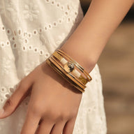 Bracelet manchette multi - rangs, complète toutes les tenues, modèle Malina - La Boutique du Bracelet