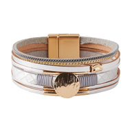 Bracelet manchette multi - rangs, complète toutes les tenues, modèle Malina - La Boutique du Bracelet