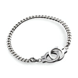 Bracelet menottes, en acier inoxydable, mixte, modèle Steph - La Boutique du Bracelet