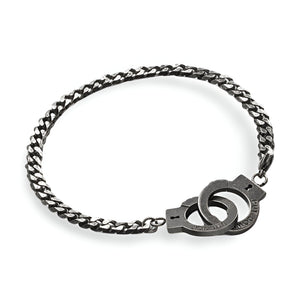 Bracelet menottes, en acier inoxydable, mixte, modèle Steph - La Boutique du Bracelet