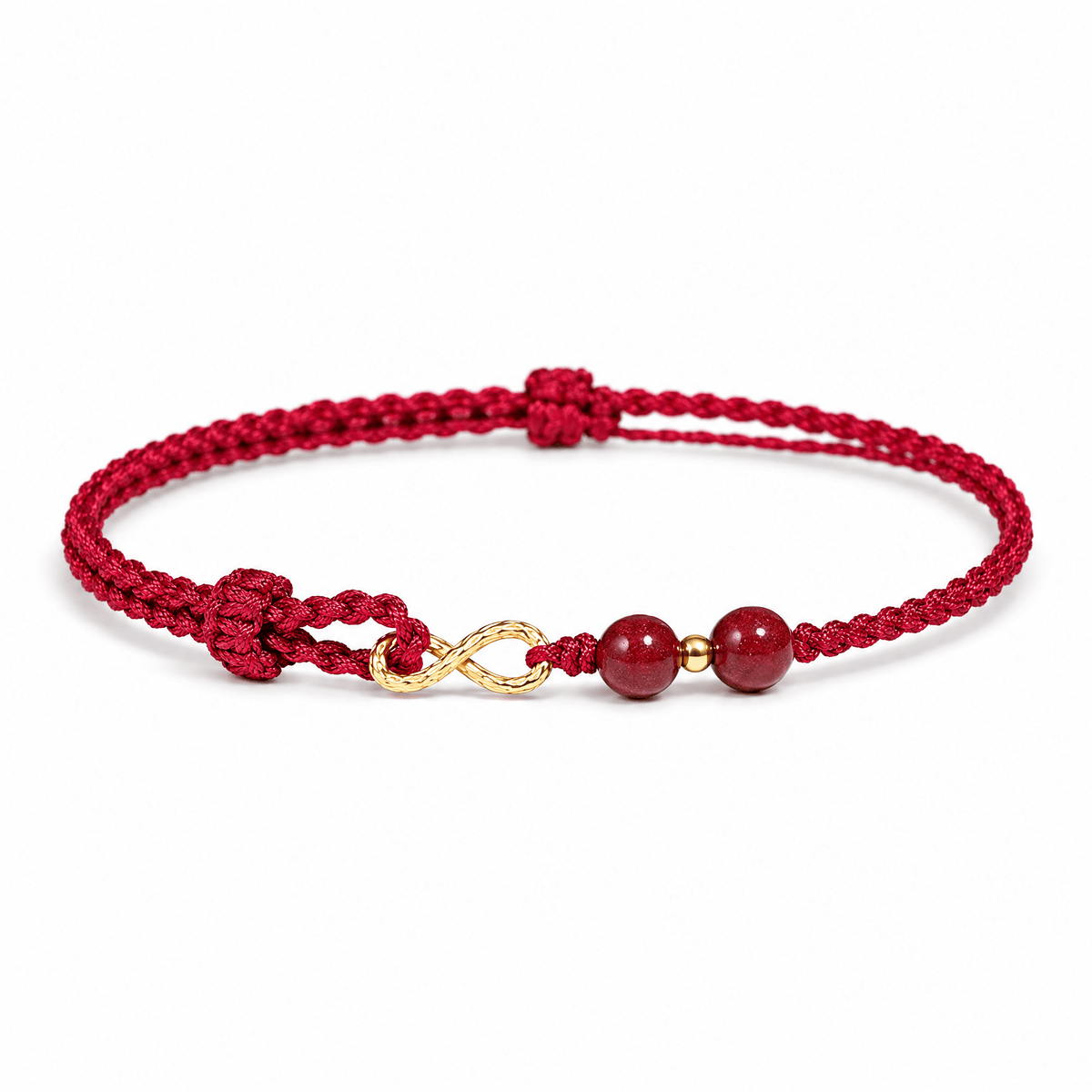 Bracelet Aliane Bordeaux – packshot studio frontal sur fond blanc