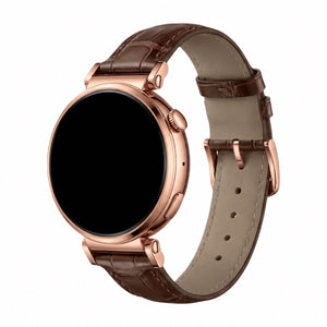 Smartwatch-Armband in lackierter Bambus-Optik, goldene Dornschließe, Modell Cruize
