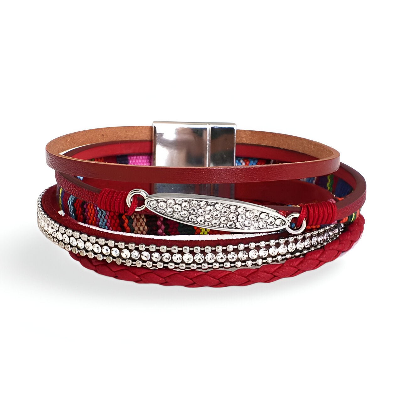 Bracelet multi - rangs, à strass scintillantes, pour femme, modèle Jey - La Boutique du Bracelet