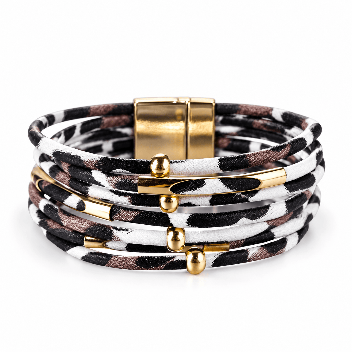 Packshot studio bracelet Baghera Blanc / 19 cm, vue de face sur fond blanc — 8 octobre 2026