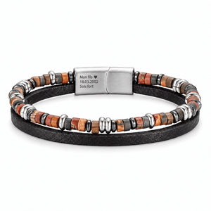 Packshot studio bracelet Jamy Jaspe, vue de face sur fond blanc. — gravure source restaurée 8 octobre 2026