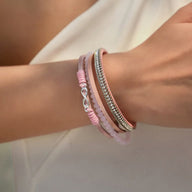 Bracelet multi - rangs, infini et cristal brillant, pour femme, modèle Rakiel - La Boutique du Bracelet