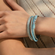 Bracelet multi - rangs, infini et cristal brillant, pour femme, modèle Rakiel - La Boutique du Bracelet