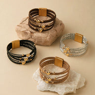 Bracelet multi - rangs, multiples cœurs, pour femme, modèle Vani - La Boutique du Bracelet