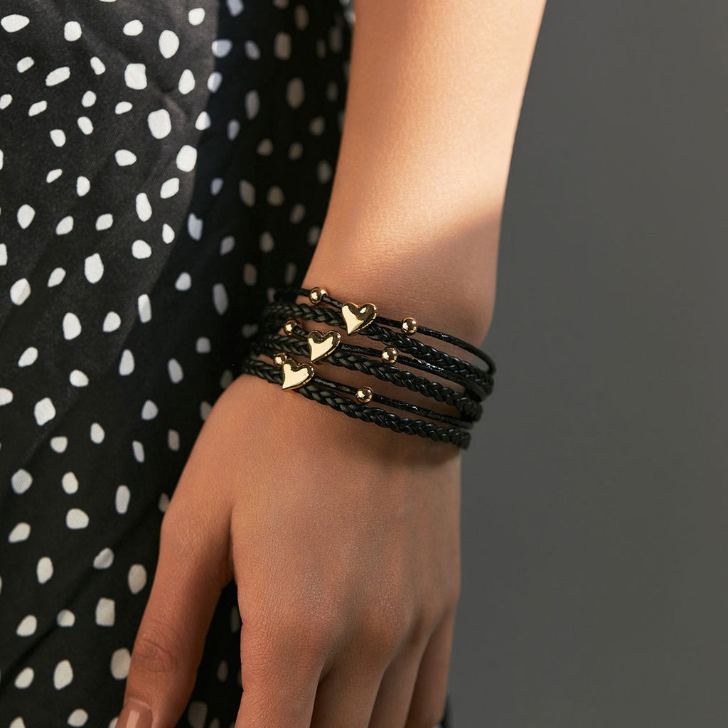 Bracelet multi - rangs, multiples cœurs, pour femme, modèle Vani - La Boutique du Bracelet