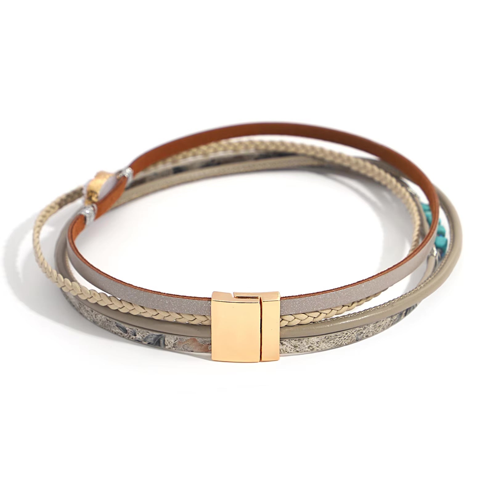 Bracelet multi - rangs, œil de protection, pour femme, modèle Lison - La Boutique du Bracelet