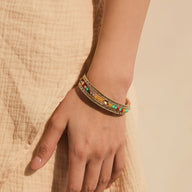 Bracelet multi - rangs, pierres de cristal scintillantes, pour femme, modèle Binou - La Boutique du Bracelet