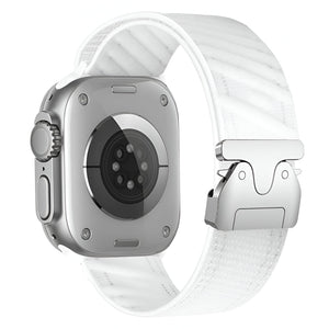 Bracelet nylon sport diagonale pour Apple Watch, boucle parachute, fermoir tactique, modèle Neyko - La Boutique du Bracelet