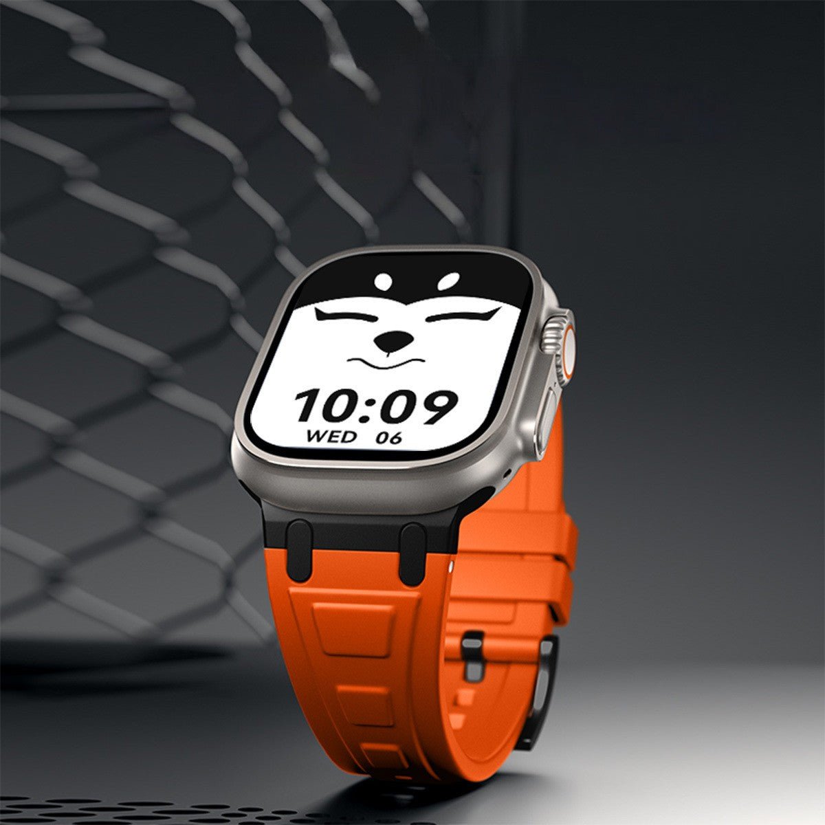 Udendørs armbånd i blød silikone, passer til Apple Watch, robust design og perfekt pasform, model Djeko