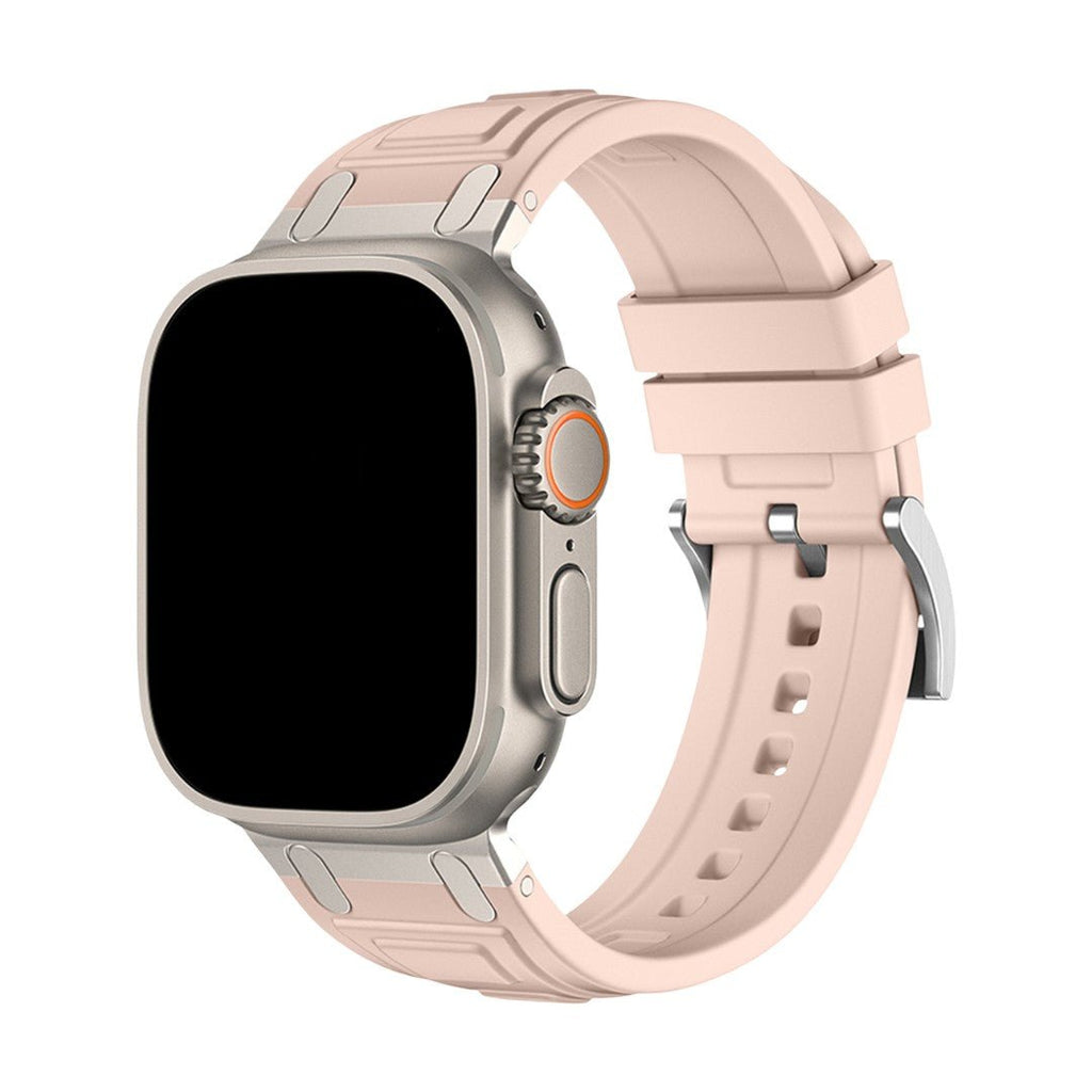 Udendørs armbånd i blød silikone, passer til Apple Watch, robust design og perfekt pasform, model Djeko