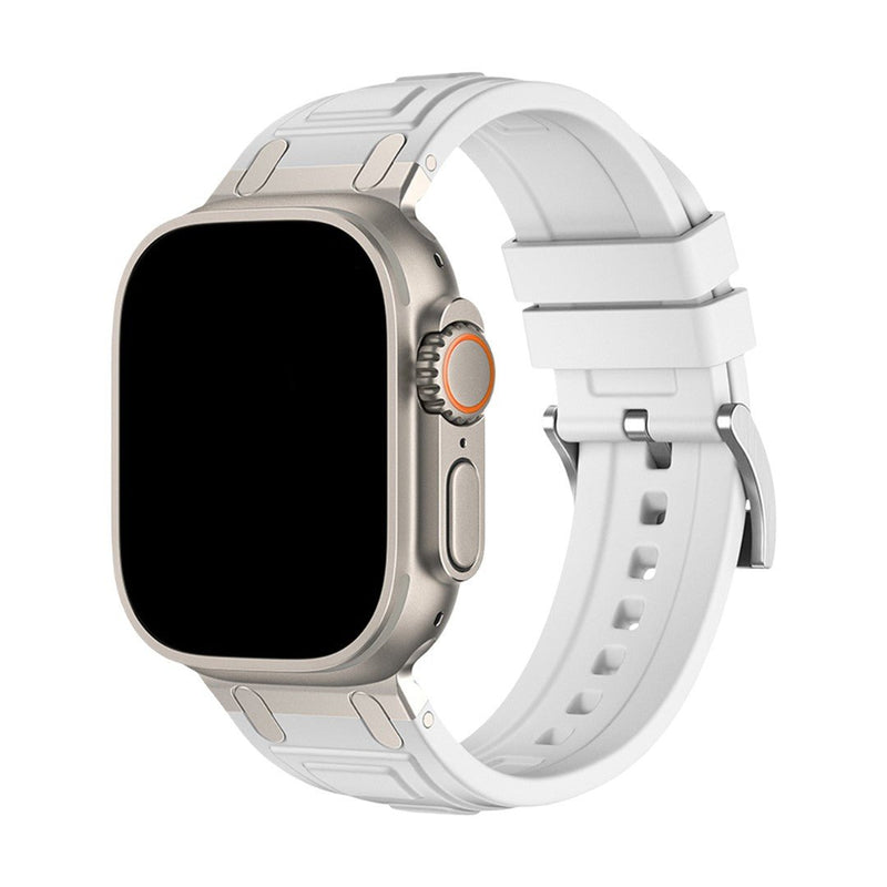 Udendørs armbånd i blød silikone, passer til Apple Watch, robust design og perfekt pasform, model Djeko