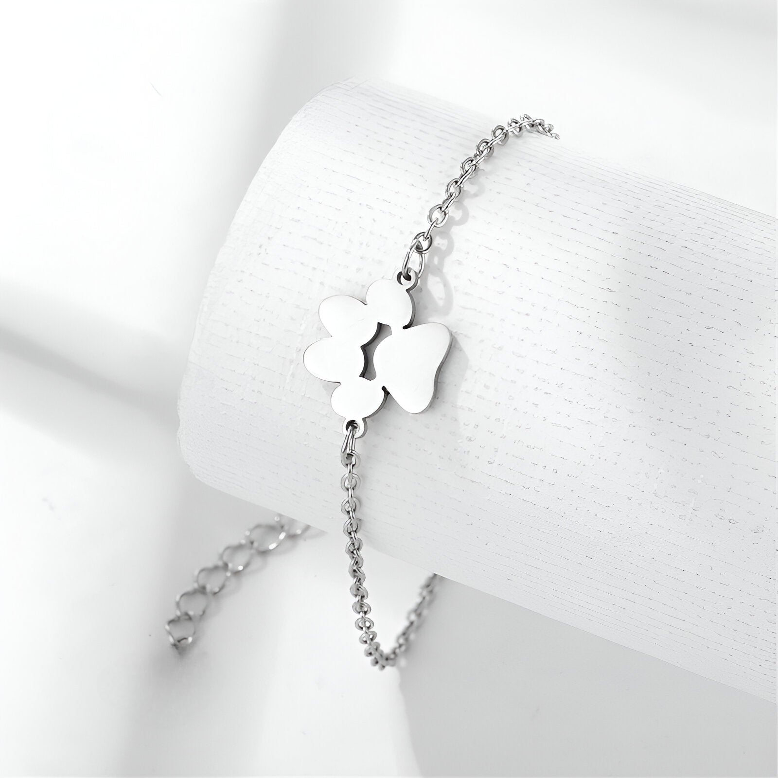 Bracelet patte personnalisée, en acier inoxydable, mixte, modèle Tinou - La Boutique du Bracelet