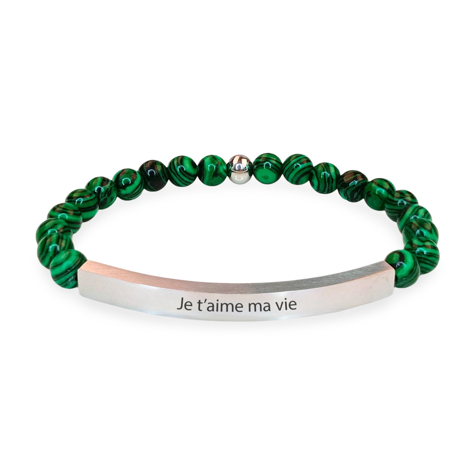 Bracelet personnalisé en pierres naturelles, mixte, modèle Elmero - La Boutique du Bracelet