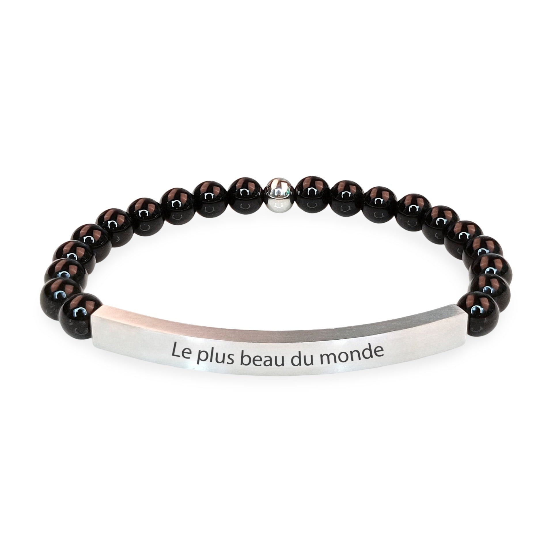 Bracelet personnalisé en pierres naturelles, mixte, modèle Elmero - La Boutique du Bracelet