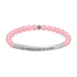 Bracelet personnalisé en pierres naturelles, mixte, modèle Elmero - La Boutique du Bracelet