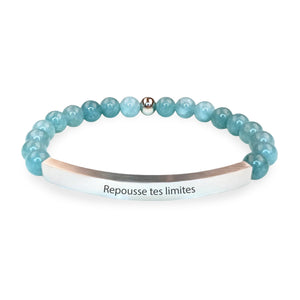 Bracelet personnalisé en pierres naturelles, mixte, modèle Elmero - La Boutique du Bracelet