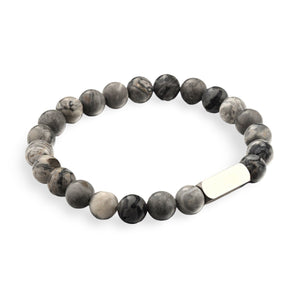 Bracelet personnalisé en pierres naturelles, mixte, modèle Zohar - La Boutique du Bracelet