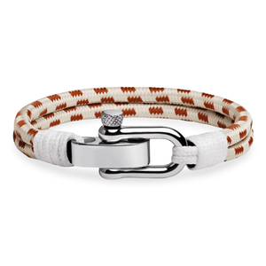 Bracelet personnalisé, mousqueton en acier inoxydable, pour homme, modèle Gabriel - La Boutique du Bracelet