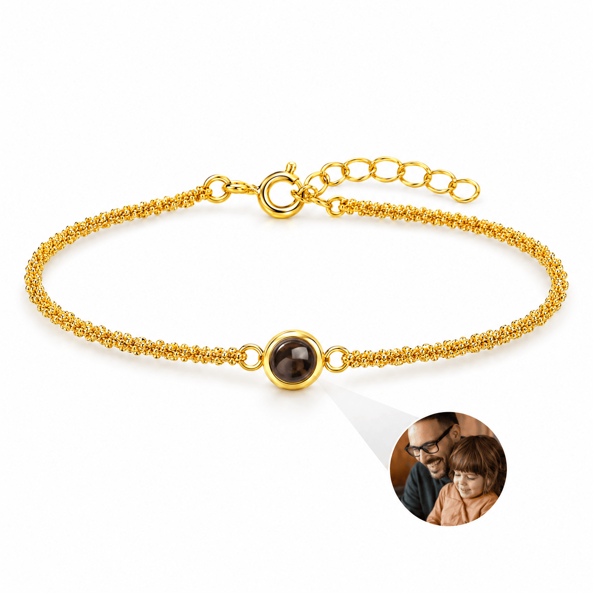Bracelet Junisse Or — packshot studio posé de face V2