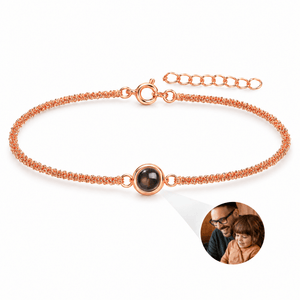 Bracelet Junisse Or rosé — packshot studio posé de face V2