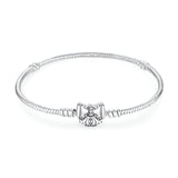 Bracelet pour charm, personnalisable, noeud ruban, pour femme, modèle Carmina - La Boutique du Bracelet